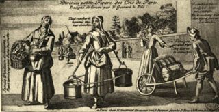 Marchande d'allumettes, porteuse d'eau et vinaigrier, Gu�rard le fils, Nicolas.