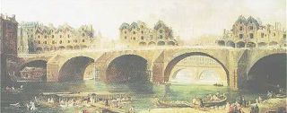 La d�molition des maisons du Pont-Notre Dame � la fin du XVIII�me si�cle, Hubert Robert.
