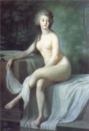 Portrait de Mademoiselle Duth� sortant du bain, Li� Louis Perin Salbreux.