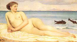 Actaea, la nymphe au rivage, Frederic Leighton, 1868.