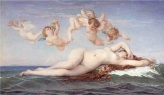 La naissance de V�nus, Alexandre Cabanal, 1863.