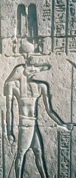 Repr�sentation de Sobek au Temple Kom Ombo.