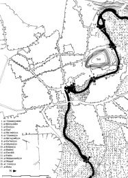 Fig. 3 � Localisation des norias dans la ville de Hama.